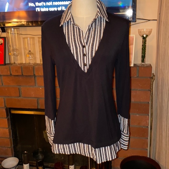 Style and Co built in shirt and sweater - Picture 1 of 4